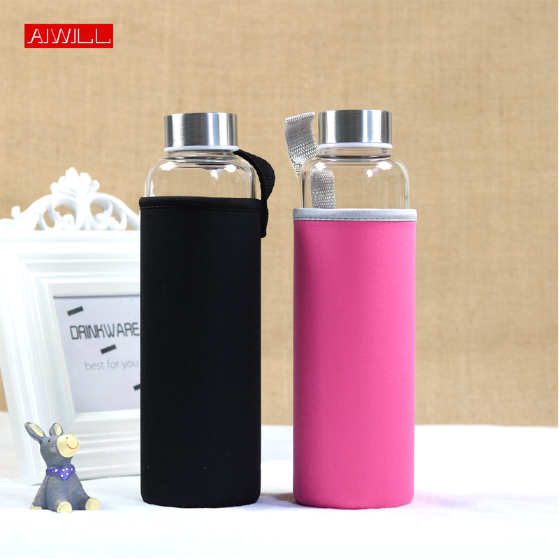 Outdoor Sport Glass Water Bottle - AIWILL Sıcak Satış Cam Spor Su