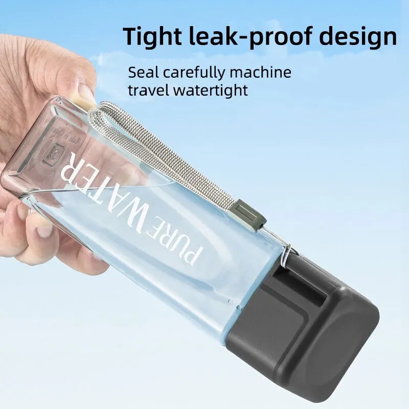 450 ml, 1 Adet Şeffaf Kare Mat - Outdoor Sport Glass Water Bottle incelemesi ve fiyatı